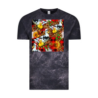 Cloud Black christmas leopard duck Vintage Tee - FaDigitalArtStudio