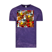 Cloud Purple christmas leopard duck Vintage Tee - FaDigitalArtStudio