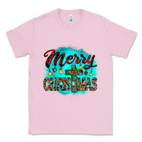 Bubblegum Pink merry christmas wood slice ornament Classic Tee - JahusDesignShop