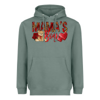 Sage mamas boy with leopard Heavyweight Hoodie - NancyCooperArtShop