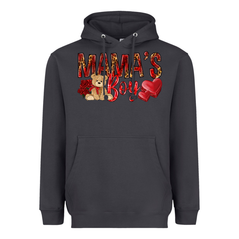 Mamas Boy With Leopard Heavyweight Hoodie by NancyCooperArtShop | Teevron