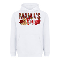 White mamas boy with leopard Heavyweight Hoodie - NancyCooperArtShop