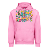 Fuchsia Pink Hunny Bunny Easter Urban Hoodie - NancyCooperArtShop