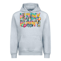 Heather Grey Hunny Bunny Easter Urban Hoodie - NancyCooperArtShop