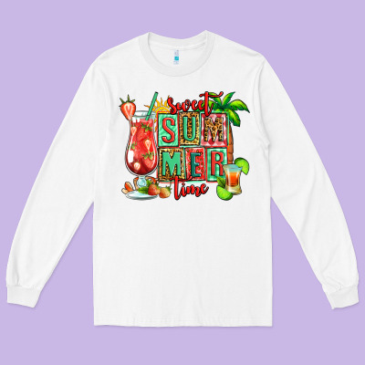 Sweet Summer Time Margarita Long Sleeve Tee Designed By Jasminsmagicworld