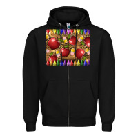 Black Teacher Crayons And Apples Zipper Hoodie - LillyAllenDesigns