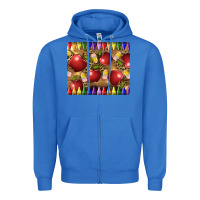 True Royal Teacher Crayons And Apples Zipper Hoodie - LillyAllenDesigns