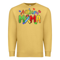 Antique Gold autism mama Premium Sweatshirt - MaliasSmallBusiness