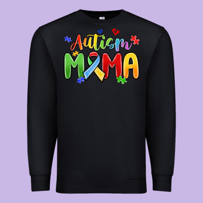 Autism Mama Premium Sweatshirt Designed By Maliassmallbusiness