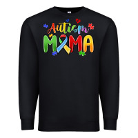 Black autism mama Premium Sweatshirt - MaliasSmallBusiness