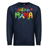 Navy autism mama Premium Sweatshirt - MaliasSmallBusiness