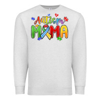 Oatmeal Heather autism mama Premium Sweatshirt - MaliasSmallBusiness