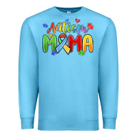 Ocean Blue autism mama Premium Sweatshirt - MaliasSmallBusiness