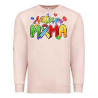 Pale Pink autism mama Premium Sweatshirt - MaliasSmallBusiness