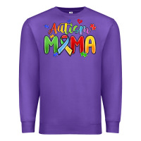 Purple autism mama Premium Sweatshirt - MaliasSmallBusiness