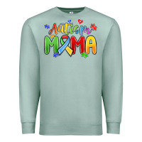 Seafoam autism mama Premium Sweatshirt - MaliasSmallBusiness
