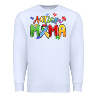 White autism mama Premium Sweatshirt - MaliasSmallBusiness