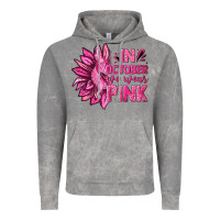 Cloud Rock In October We Wear Pink Sunflower Vintage Hoodie - texasbilliewilder