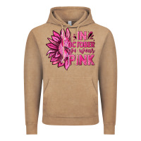 Vintage Coffee In October We Wear Pink Sunflower Vintage Hoodie - texasbilliewilder