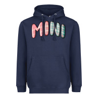 Navy mini christmas plaid Heavyweight Hoodie - MaliasSmallBusiness