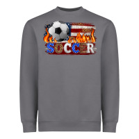Storm western american flag soccer Heavyweight Sweatshirt - HRA Design Shop
