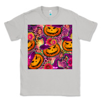 Moon Dust halloween witchy pumpkin seamless pattern Classic Tee - BundleAndBundleShop