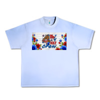 Grape Ice floral 4th of july crew license plate Urban Heavy Tee - HRA Design Shop