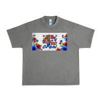 Tornado floral 4th of july crew license plate Urban Heavy Tee - HRA Design Shop