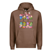 Chestnut easter teacher pencils Premium Hoodie - Artiststas