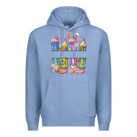Colony Blue easter teacher pencils Premium Hoodie - Artiststas