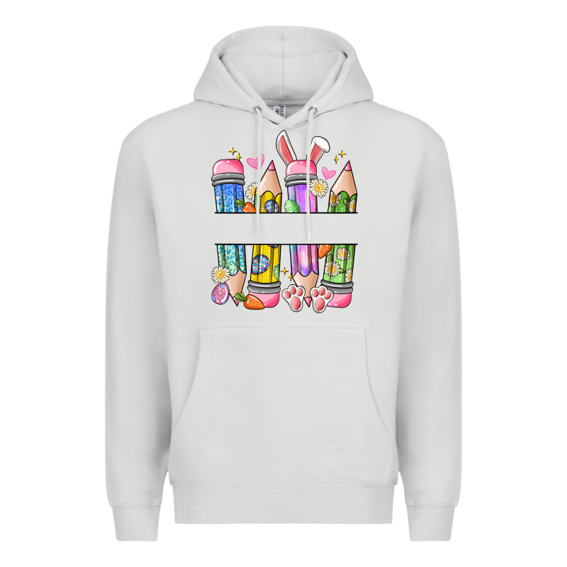 Easter Teacher Pencils Premium Hoodie by Artiststas | Teevron