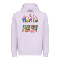 Lilac easter teacher pencils Premium Hoodie - Artiststas