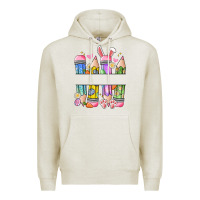 Oatmeal Heather easter teacher pencils Premium Hoodie - Artiststas