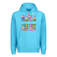 Ocean Blue easter teacher pencils Premium Hoodie - Artiststas