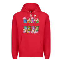 Red easter teacher pencils Premium Hoodie - Artiststas