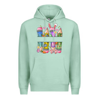 Seafoam easter teacher pencils Premium Hoodie - Artiststas
