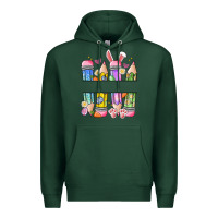 Sports Green easter teacher pencils Premium Hoodie - Artiststas