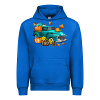 Cobalt Fall Farm Truck Urban Hoodie - texasbilliewilder