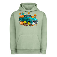 Pigment Oil Green Fall Farm Truck Urban Hoodie - texasbilliewilder