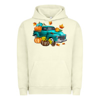 Pigment Pistachio Fall Farm Truck Urban Hoodie - texasbilliewilder