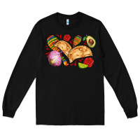 Black empanadas roses onion lime and avocado Long Sleeve Tee - AdoDesignShop