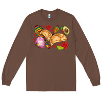 Chestnut empanadas roses onion lime and avocado Long Sleeve Tee - AdoDesignShop