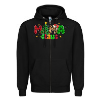 Black mama claus Zipper Hoodie - NancyCooperArtShop