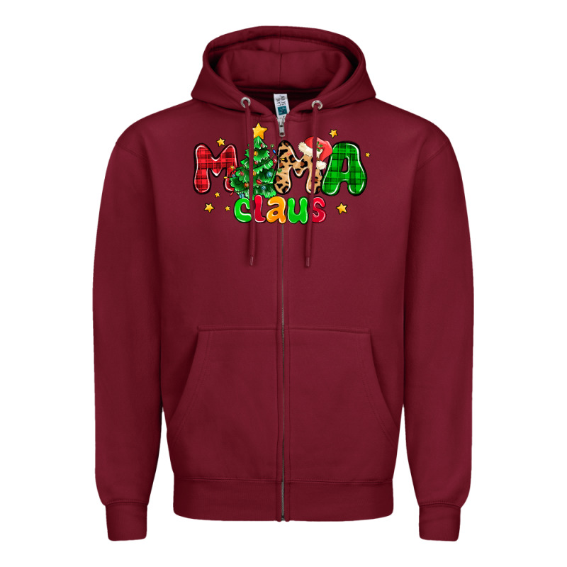 Mama Claus Zipper Hoodie by NancyCooperArtShop | Teevron