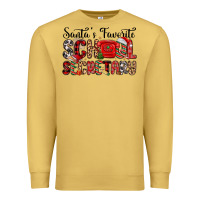 Antique Gold santa s favorite coffee school secretary Premium Sweatshirt - MaliasSmallBusiness