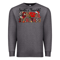 Charcoal Heather santa s favorite coffee school secretary Premium Sweatshirt - MaliasSmallBusiness
