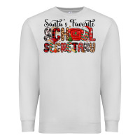 Dove Grey santa s favorite coffee school secretary Premium Sweatshirt - MaliasSmallBusiness