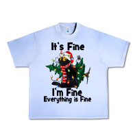 Grape Ice It's Fine I'am Fine Everything Is Fine Urban Heavy Tee - FaDigitalArtStudio