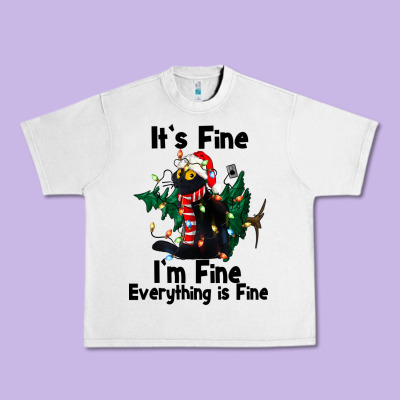 It's Fine I'am Fine Everything Is Fine Urban Heavy Tee Designed By Fadigitalartstudio