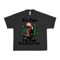 Pigment Black It's Fine I'am Fine Everything Is Fine Urban Heavy Tee - FaDigitalArtStudio